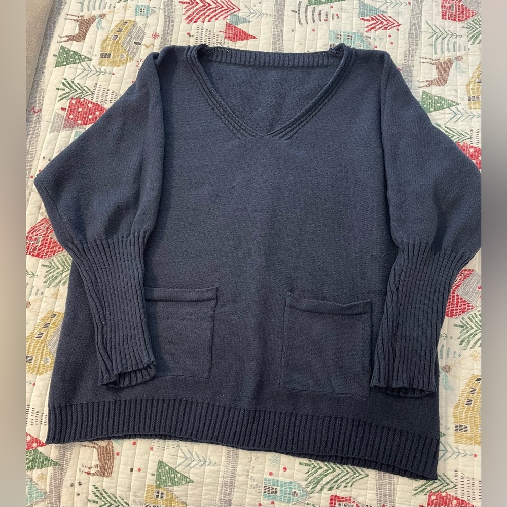 SHEIN Curve Navy Blue Sweater 2XL